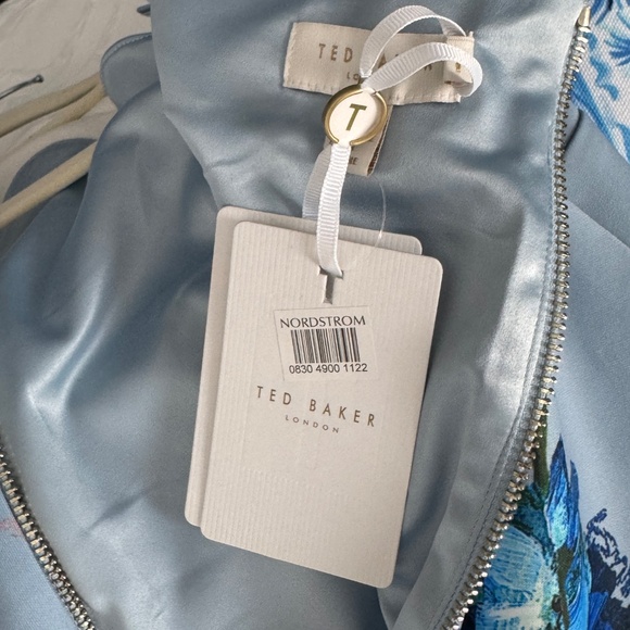 NWT Ted Baker Hailly Bardot Dress in Raspberry Ripple Size 3 US Size 8 - Picture 12 of 12